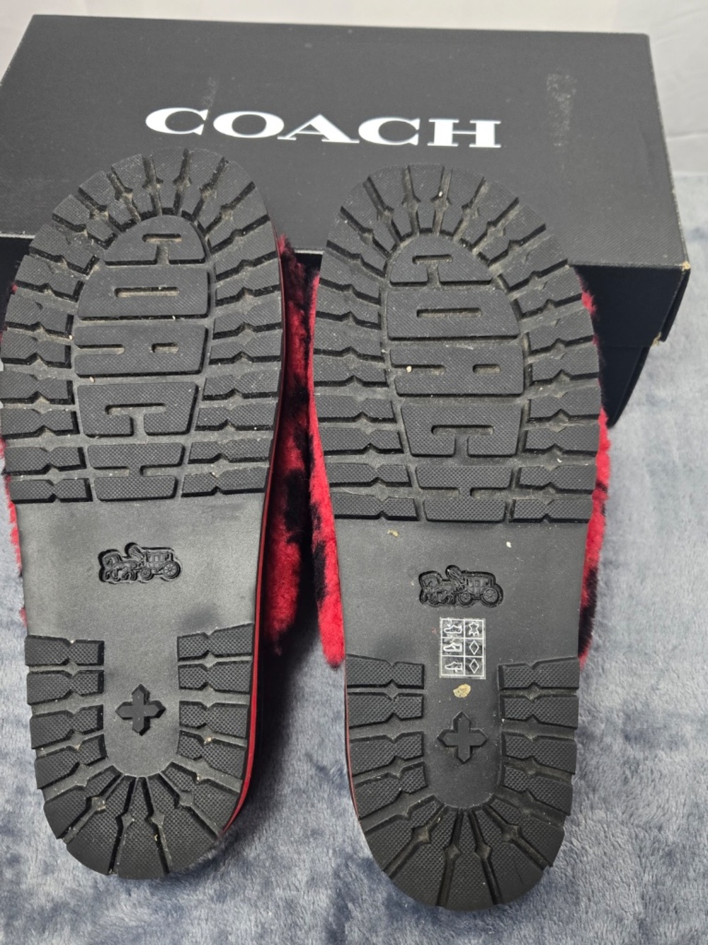 Coach Fur Slides with sneaker bottom - Picture 8 of 10